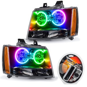 Chevrolet Avalanche Headlight Assemblies - ORACLE Lighting - Pre-Assembled SMD Headlights - ColorSHIFT - `07-`13